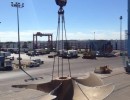 vessel propeller repairs and reinstalltion
